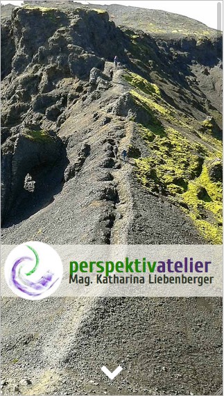 Website PerspektivAtelier auf einem Smartphone
