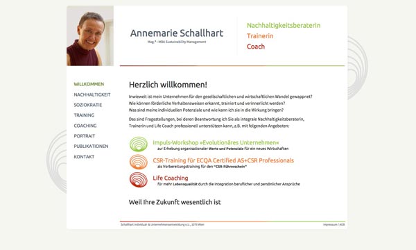 Seite 'Coaching - Übersicht' auf großem Bildschirm
